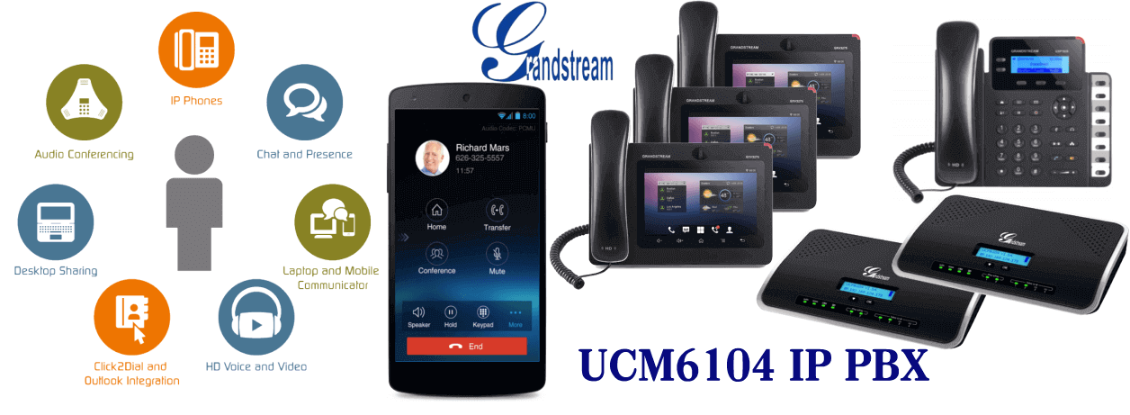 Grandstream UCM6104 IP PBX